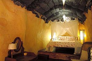 Bedroom in old water deposit