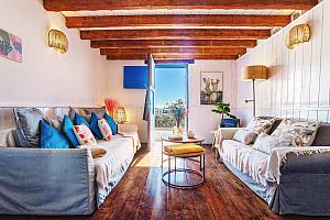 Living room with sofa bed