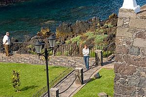 Garachico, castle, beach, sea