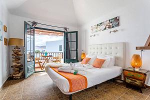 Bedroom with balcony