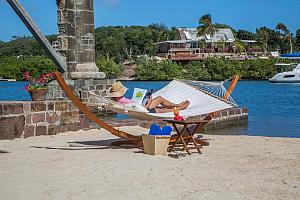 Luxury hotel with private beach