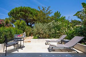 Private terrace, south of France, hotel