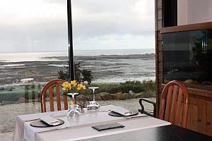Dining room with sea view