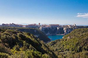 View of Bonifacio from Cala di Greco