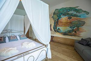 Double rooms with murals