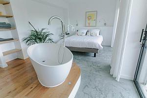 Bedroom with  luxury bath