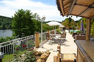 Terrace overlooking the river