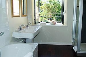 Separate bath and shower