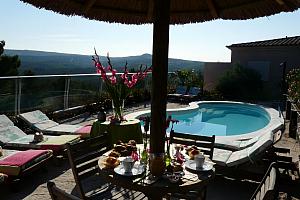 Breakfast by the pool