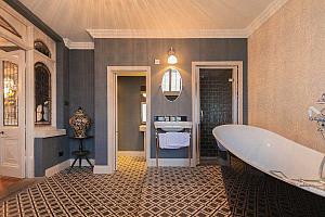 Big bathroom with big bath