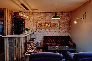 Reception, cool London hotel