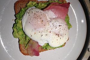 Home-reared bacon, sausages, eggs