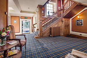 Grand wooden staircase