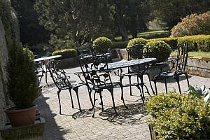 Sunny terrace, hotel