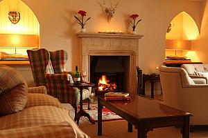 Hotel lounge, Highlands of Scotland