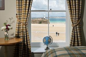 Double room with view of Hayle Towans