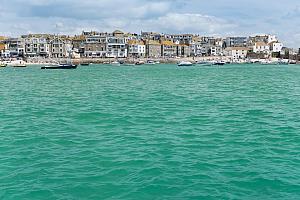 St Ives harbour at high tide