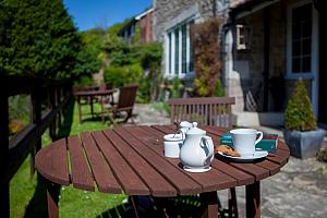 hotel garden, Lulworth Cove