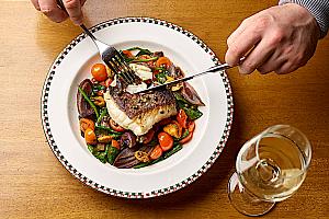 Restaurant, fish dishes