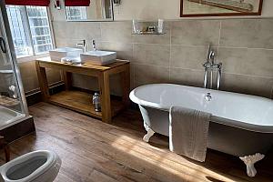 En-suite with bath and walk-in shower