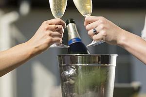 Champagne celebration