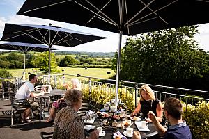 Afternoon tea on the terrace