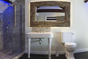 Big shower and big bath tub