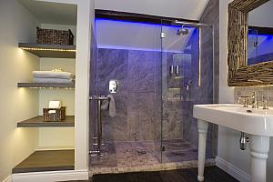 Bathroom with walk-in shower