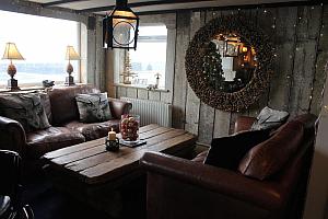 Bar looking out to sea