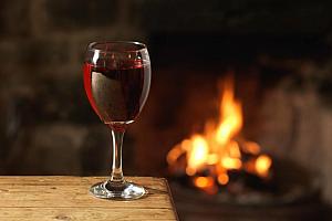 Open fire, Welsh pub