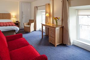 double room with sofa