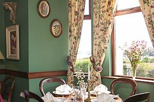 Restaurant table at the window