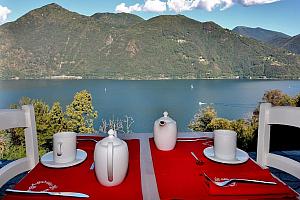Morning coffee with a view of Lago Maggiore