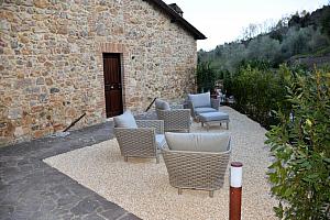 Terrace with outdoor sofas