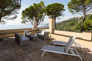 Terrace and sea view