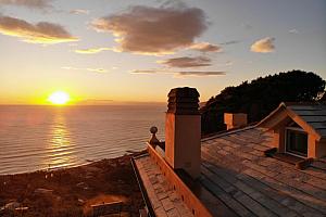 Sunset over the sea