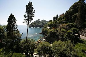 Coastal view with yachts