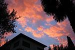 Sunset over the B&B
