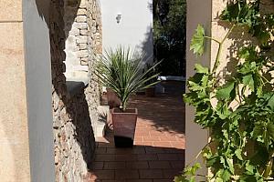 Rustic stone walls