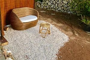 Private outdoor sitting area