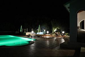 Lighting round the pool