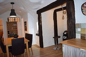 Cave house living room