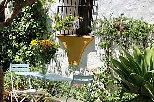 Pretty hotel terrace