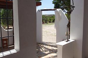 Terrace, small Spanish hotel