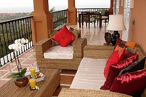 Private terrace, Marbella Heights hotel