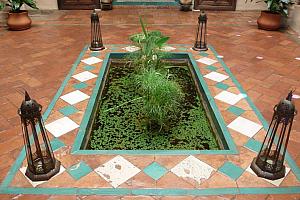 Traditional moorish patio