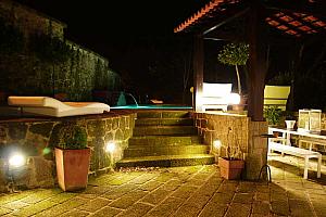 Pool at night, Novavila Hotel