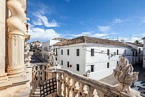 Baroque balcony, hotel suite